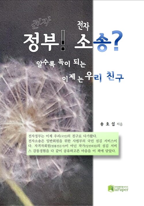 전자정부! 전자소송? 알수록 득이 되는, 이제는 우리 친구