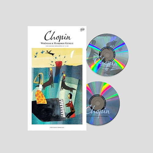 쇼팽 작품집 - 피아노를 위한 작품 모음집 (Chopin - Wozniak & Marjorie Guigue) 미술과 음악이 공존하는 아트 클래식 [2CD/아트북]