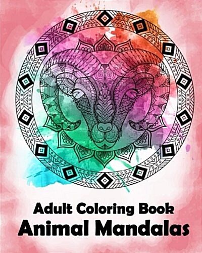 Adult Coloring Book: Animal Mandalas (Paperback)