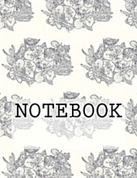 Notebook: Beetle on Blossom (Black), Lake District. Squared (8.5 X 11): Squared Paper Notebook (Paperback)