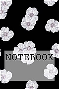 Notebook: Petals (Black), Lake District. Squared Paper (6 X 9): Squared Paper Notebook (Paperback)