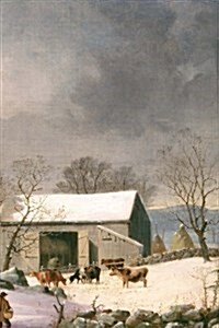 Vintage Winter Barnyard Scene Journal: (Notebook, Diary, Blank Book) (Paperback)
