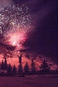 Winter Photo Journal Double Fireworks Snow: (Notebook, Diary, Blank Book) (Paperback)