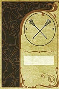Monogram Lacrosse Journal: Blank Notebook Diary Log (Paperback)