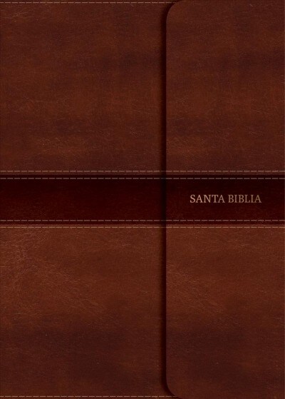 NVI Biblia Letra S?er Gigante Marr?, S?il Piel Con Solapa Con Im? (Imitation Leather)