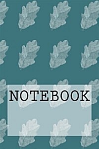 Notebook: Leaf in Green, Lake District. Ruled (6 X 9): Ruled Paper Notebook (Paperback)