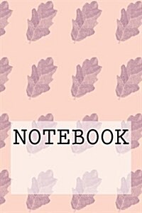 Notebook: Leaf in Light Pink, Rydal Water, Lake District. Dotted (6 X 9): Dotted Paper Notebook (Paperback)