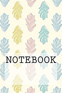 Notebook: Leaves in Cream, Rydal Water, Lake District. Squared Paper (6 X 9): Squared Paper Notebook (Paperback)