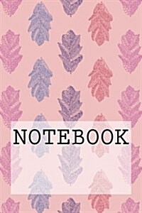 Notebook: Leaves in Pink, Rydal Water, Lake District. Squared Paper (6 X 9): Squared Paper Notebook (Paperback)