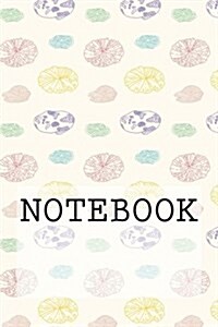 Notebook: Lily Pads (Cream), Rydal Water, Lake District. Ruled (6 X 9): Ruled Paper Notebook (Paperback)
