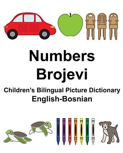 English-Bosnian Numbers/Brojevi Childrens Bilingual Picture Dictionary (Paperback)
