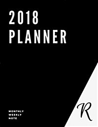 2018 Planner: P - Customization Your Own Style Notebook, To-Do List, Task, Things to Do, Large Print, 8.5x11 (Paperback)