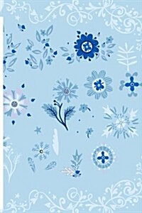 Winter Flowers Journal: Illustrated 6x9 Medium Lined Journaling Notebook (Paperback)