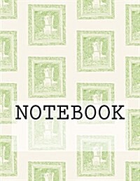 Notebook: Grot Window (Light Green), Lake District. Dotted (8.5 X 11): Dotted Paper Notebook (Paperback)