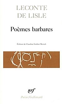Poemes Barbares (Paperback)