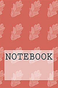 Notebook: Leaf in Salmon Pink, Lake District. Squared Paper (6 X 9): Squared Paper Notebook (Paperback)