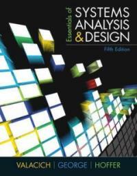 Essentials of systems : analysis and design 5th ed