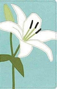 Bloom Collection Bible-KJV-White Lily (Imitation Leather)