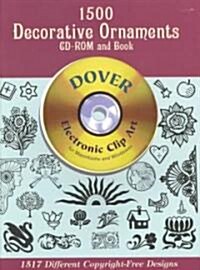 1500 Decorative Ornaments CD-ROM and Book [With CDROM] (Paperback)