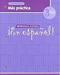 En Espanol! Cuaderno Mas Practica 3 Tres (Paperback)