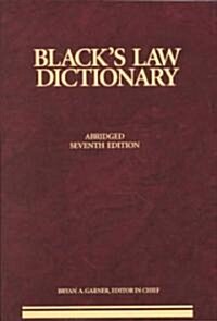 Blacks Law Dictionary (Paperback, 7th, Abridged)