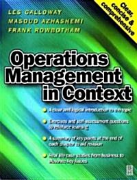 Operations Management in Context (Paperback)