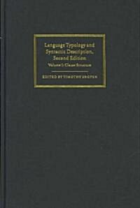 Language Typology and Syntactic Description: Volume 1, Clause Structure (Hardcover, 2 Revised edition)