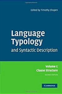 Language Typology and Syntactic Description: Volume 1, Clause Structure (Paperback, 2 Revised edition)