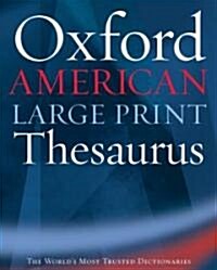 The Oxford American Large Print Thesaurus (Hardcover)