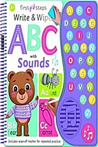 First Steps Write and Wipe ABC with Sounds (Paperback)