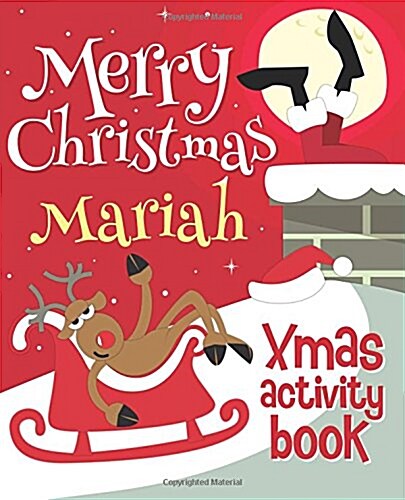 Merry Christmas Mariah - Xmas Activity Book: (Personalized Childrens Activity Book) (Paperback)