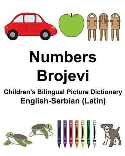 English-Serbian (Latin) Numbers/Brojevi Childrens Bilingual Picture Dictionary (Paperback)
