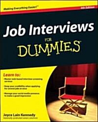 Job Interviews for Dummies (Paperback, 4, Revised)