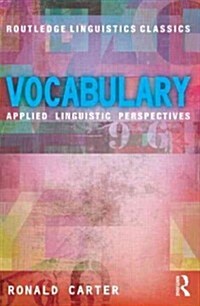 Vocabulary : Applied Linguistic Perspectives (Paperback)