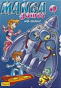 Manga Games With Stickers (Paperback, STK)