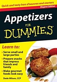 Appetizers for Dummies: Quick and Tasty Hors DOeuvres and Starters [With Magnet(s)] (Paperback)