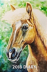 2018 Diary: Watercolor of Haflinger Horse Diary/Journal with 150 Blank Pages to Write or Draw in (Paperback)
