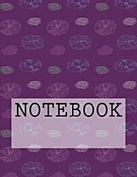 Notebook: Lily Pads (Purple), Rydal Water, Lake District. Dotted (8.5 X 11): Dotted Paper Notebook (Paperback)