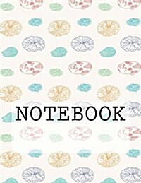 Notebook: Lily Pads (White), Rydal Water, Lake District. Dotted (8.5 X 11): Dotted Paper Notebook (Paperback)