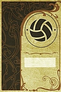 Monogram Volleyball Notebook: Blank Journal Diary Log (Paperback)