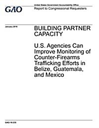 Building Partner Capacity: U.S. Agencies Can Improve Monitoring of Counter-Firearms Trafficking Efforts in Belize, Guatemala, and Mexico (Paperback)