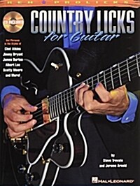 Country Licks for Guitar [With CD with Demonstrations of Each Lick] (Paperback)