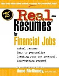 Real-Resumes for Financial Jobs (Paperback)