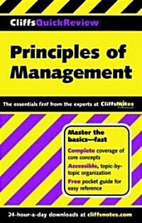 Cliffsquickreview Principles of Management (Paperback)