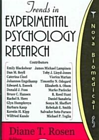 Trends in Experimental Psychol (Hardcover)
