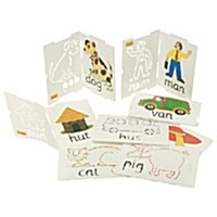 Stencilets: 8 Picture and Word Plastic Stencils (Other)