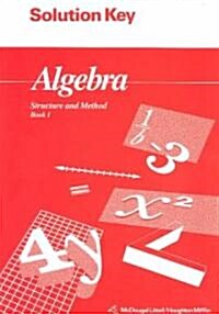 Algebra S+m Bk 1 Sol Key 94 (Paperback)