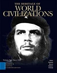 [중고] The Heritage of World Civilizations (Paperback, CD-ROM, 3rd)