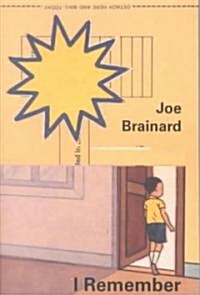 [중고] Joe Brainard: I Remember (Paperback)