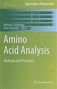 Amino Acid Analysis: Methods and Protocols (Hardcover)